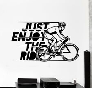 Vinyl Wall Decal Just Enjoy The Ride Bicycle Cyclist Sports Stickers (g5355) Review