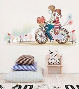 3D Romantic Bicycle 1033 Wallpaper Murals Floor Wall Print Wall Sticker AU Review