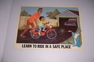 1966 DISNEY BICYCLE SAFETY LEARN TO RIDE IN A SAFE PLACE 18″X13″ 102-C Review