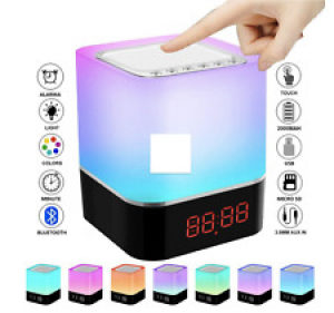 LED Touch Night Light, Bluetooth Speakers Portable Wireless Speaker, Alarm Clock Review