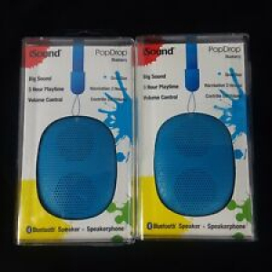 2 iSound PopDrop Wireless Bluetooth Speakers  Blue  Review