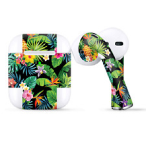 Skins Wraps compatible for Apple Airpods  tropical flowers hibiscus hawaii Review
