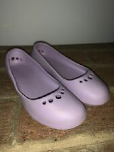Crocs Lavender Purple Rubber Mary Janes Ballet Flats Loafers Shoes Sz 5 ❤️tb9j10 Review