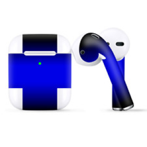 Skins Wraps compatible for Apple Airpods  Electric Blue Glow Solid Review