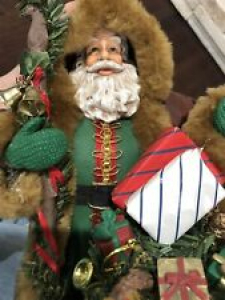 Handmade Santa Claus 10 1/2” Tall. Christmas Decorations, Ornaments. Review