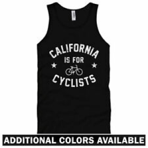 California is for Cyclists Unisex Tank Top – Men Women XS-2X – Bicycle Cycling Review
