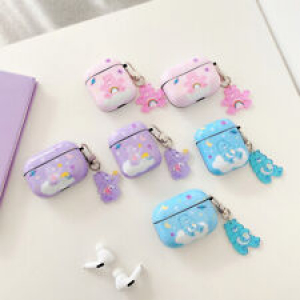 Cartoon Rainbow Bear Plastic Protector Cover For AirPods Pro 1/2 Earphones Case  Review