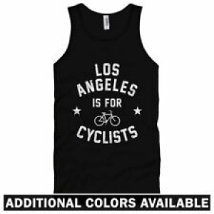 Los Angeles is for Cyclists Unisex Tank Top – Men Women XS-2X – Bicycle Cycling Review