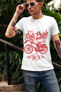 ULTRABASIC Men’s T-Shirt Ride With Pride – Classic Bicycle – Ride Bike or Die Te Review