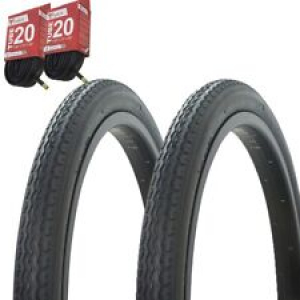 1PAIR! Bicycle Bike Tires & Tubes 20″ x 1.75″ Black/Black Side Wall P-1081 Review