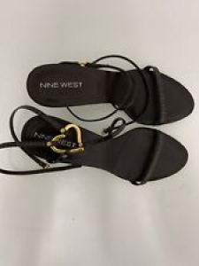 Nine West  Brown Leather Croc Design Open Toe Sandals , sz 7.5M Review