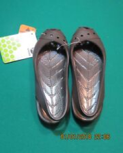 Crocs Sling Back ballet Flats Brown Espresso Water Shoes NEW NWT Girls W 4 slide Review