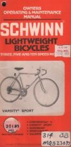 Schwinn Owners Operating And Maintenance Manual Varsity Sport 1979 062718DBE Review