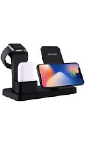 3in1 Wireless Charger Dock For iPhone Watch Airpod Charging Pad Stand Station Review