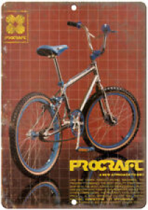 Procraft BMX Racing Freestyle bicycle Motocross 12″ x 9″ retro metal sign  B181 Review