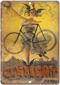 Cycles Clement Paris Vintage Bicycle Ad 10″ x 7″ Reproduction Metal Sign B225 Review