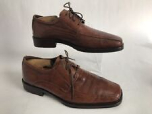 Johnston & Murphy Brown Bicycle Square Toe Oxford Shoes Lace Up Mens Size 9.5 M Review