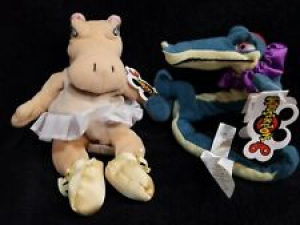 Vintage Disney Fantasia Croc and Hippo Mini Bean Bag Plush 6″ Lot 2 Mouseketoys Review