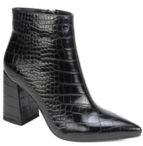 NIB Seven Dials BLACK CROC Felicia Ankle Booties Boots Block Heel Shoes 7.5 M Review