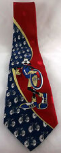 Goofy Bicycle Tie Mickey Unlimited Polka Dot Red Blue Gold Disney Review