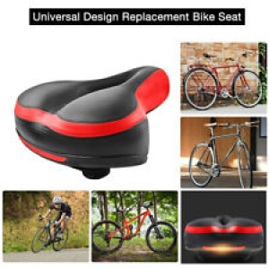 Wide Bike Seat Bicycle Saddles With Taillight Reflector Double Shock Absorber US Review