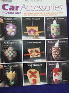 NEEDLECRAFT PLASTIC CANVAS “CAR ACCESSORIES”PATTERNS AIRFRESHNER AND MORE  CUTE  Review