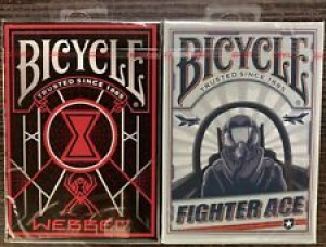 Bicycle Webbed and Fighter Ace Playing Cards HTF *Free Shipping In A Box* Review