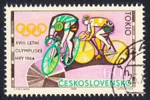 Czechoslovakia 1964 Tokyo Olympic Games Sc 1258 Mi 1488 Bicycling used stamp Review