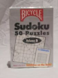 Bicycle Sudoku Card Deck, Volume 5, 50 Puzzles  NEW  SEALED Review