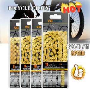 New Bicycle Chain 8 9 10 11 Speed Gear Mountain Bike Road Hybrid Cycle Links Review