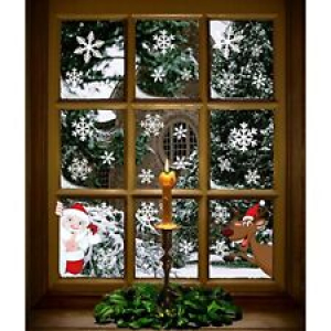 Christmas window Stickers Window Clings Decals Christmas Decorations Ornaments Review