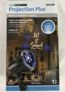 Outdoor Christmas Decorations Wall Projection Snowflakes W/ Static Let it Snow  Review