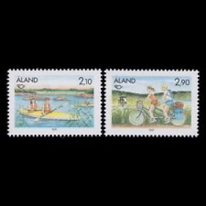 Aland 1991 – Northern Edition Bicycle Boat Sports – Sc 60/1 MNH Review