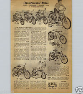 1959 PAPER AD Police Patrol Bicycle Motorcycle Like Bike Kiddybird Pedal Car Review