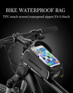 Cycling MTB Bike Bicycle Bag 6″ Waterproof Touch Screen Top Tube Frame Saddle Review