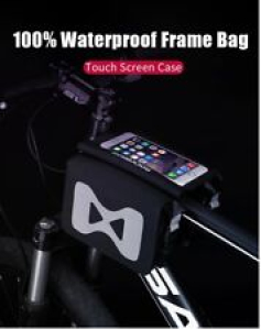 Bicycle Waterproof Top Tube Frame Pannier Mobile Phone Touch Screen Bag 6.2 Inch Review