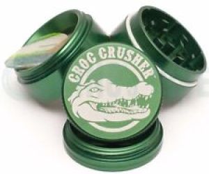 Croc Crusher – 4 Piece Herb Grinder – 1.5” Pocket Size – Green – AUTHENTIC Review