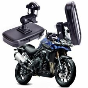 360 rotatif GPS Support de téléphone pour Moto étanche sac vélo Review