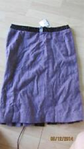 NWT BEBE Glossy Patent Leather Croc Trim Lace-Up Pleated Back Tweed Skirt Size 2 Review