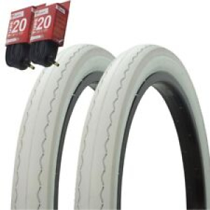 1PAIR! Bicycle Bike Tires & Tubes 20″ x 2.125″ Grey/White Side Wall G5010 Review