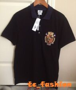NWT Lacoste Mens Slim Fit Croc Logo Polo Shirt Size 3 Black Navy XS MSRP $110 Review