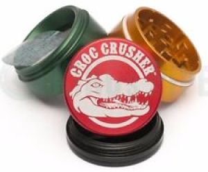 Croc Crusher – 4 Piece Herb Grinder – 1.5” Pocket Size – Rasta – AUTHENTIC Review