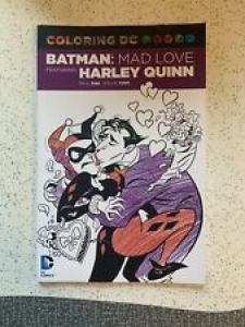 DC COLORING BOOK! Mad Love by Bruce Timm and Paul Dini (2016, Trade Paperback) Review