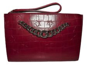 NEW CLAUDIA FIRENZE ITALIAN CROC LEATHER LARGE CONVERTIBLE CLUTCH CROSSBODY BAG Review