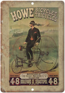 Howe Bicycles Tricycles Vintage Ad 10″ x 7″ Reproduction Metal Sign B203 Review
