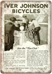 Iver Johnson Bicycles Fun Club Vintage Ad 10″ x 7″ Reproduction Metal Sign B312 Review