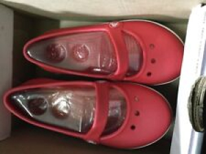 NWT CROCS GENNA GIRLS Red size C10 Review