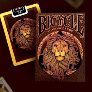Bicycle Lion Playing Cards Collectible Poker Size Magic cards Props Magic Tricks Review