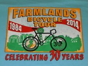 FARMLANDS BICYCLE TOUR 2014 30 YEARS SHIRT MENS MEDIUM M LINCROFT NEW JERSEY NJ Review