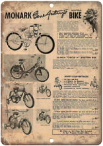 Monark Western Bicycle Huffy Vintage Ad 12″ x 9″ Retro Look Metal Sign B271 Review